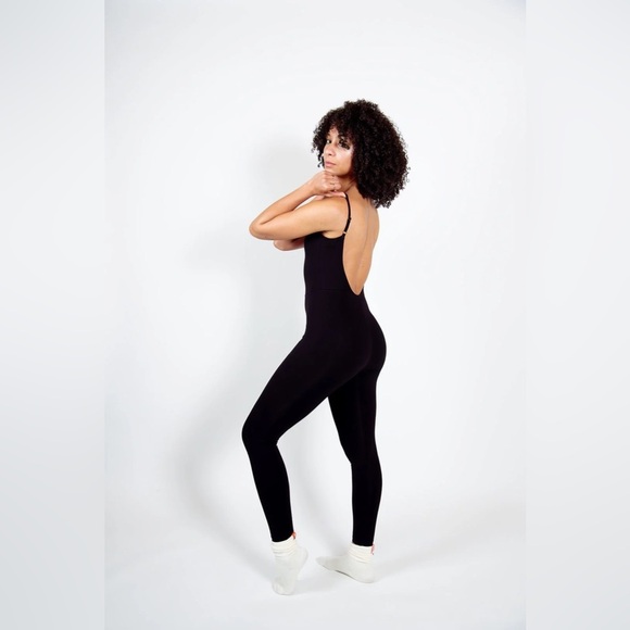 Manners London Santai Jumpsuit Stretch Cotton Black Size XL EUC - Picture 2 of 11